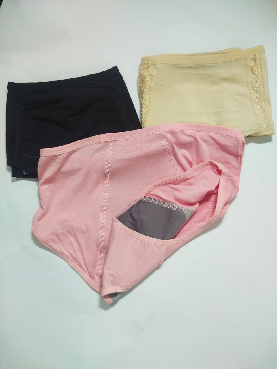 Pack of 3 Cotton Women's Leak Proof Period Panties