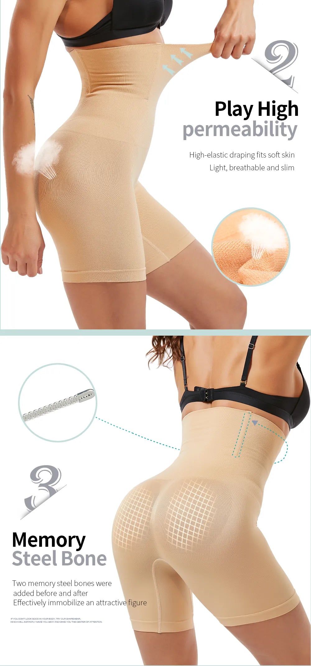 Seamless High Waist Slimming Lower Body Shaper