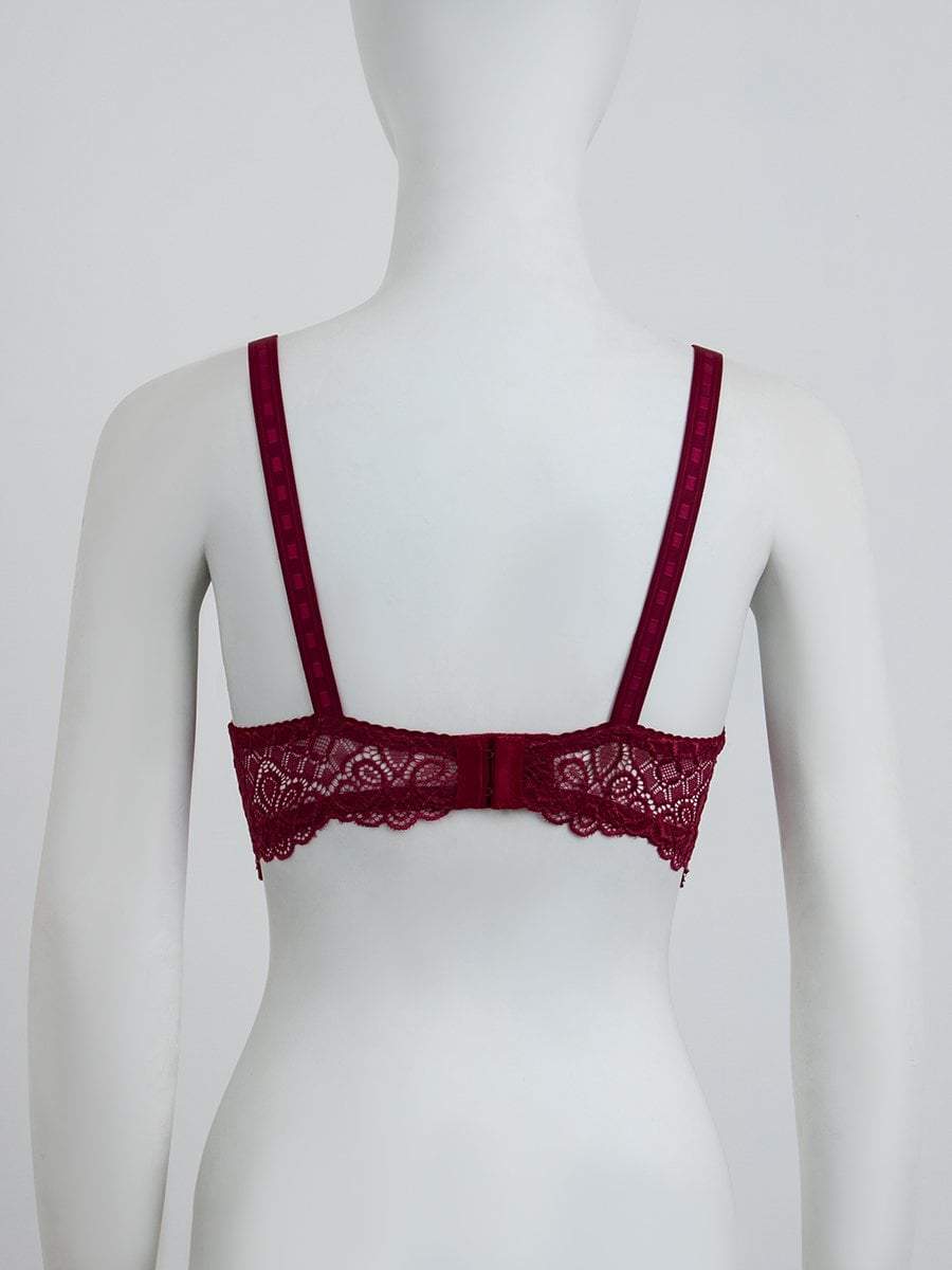 Lace Design Non-Padded Non-Wired Bra