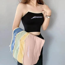 STRAPLESS CROP TOPS WITH TRANSPARENT INVISIBLE  STRIPS