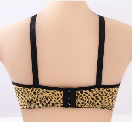 Light padded cheetah print bra