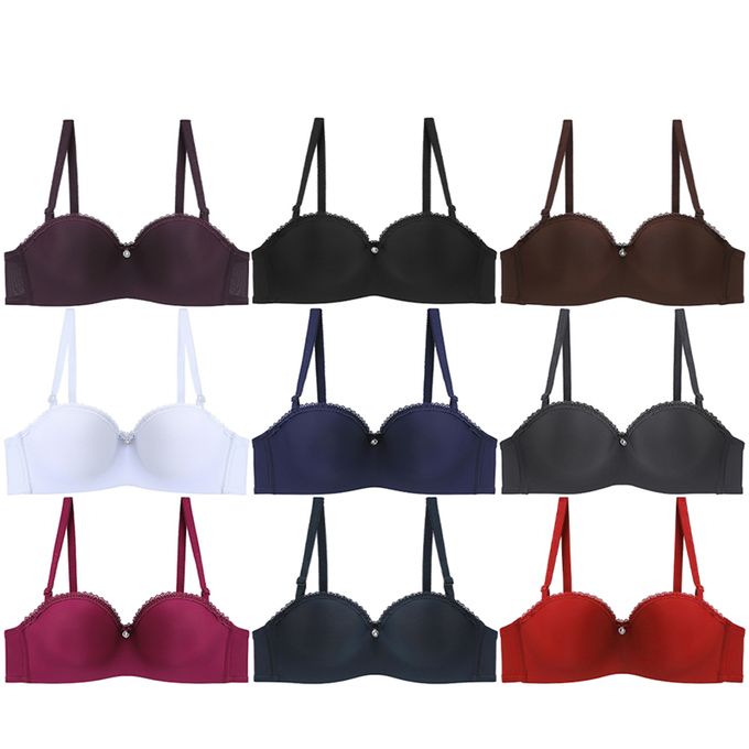 Binnys Comfortable 32 34 36 38 B Cup Size Half Cup Ladies Brasserie Bra For Woman