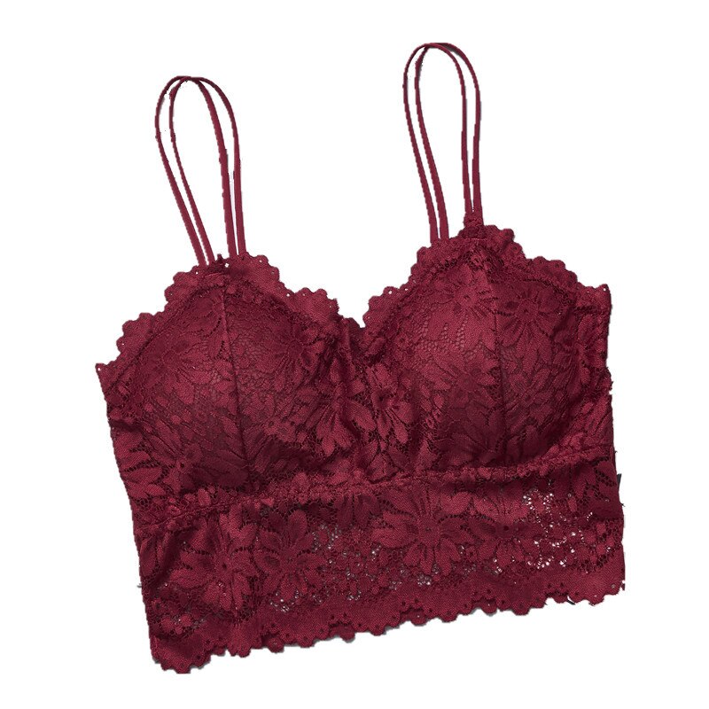 Lace Bra Top Women Push up Plus Size Bralette Strapless