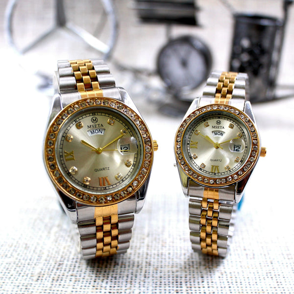 MSETA DATE TIME COUPLE WATCHES