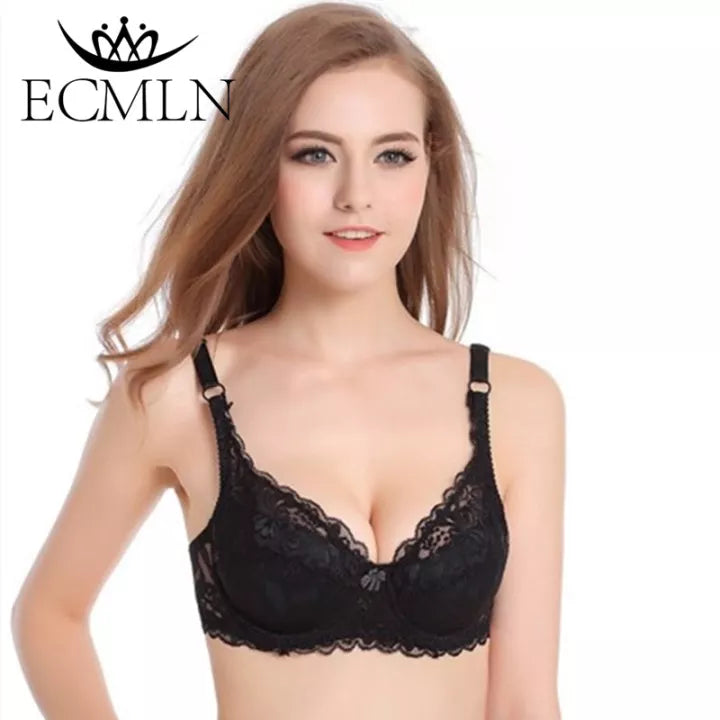 Lace Bras For Women Adjustable Full Cup Push Up Underwear