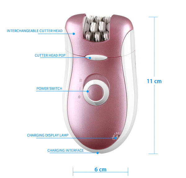 Kemei KM-2068 Electric Rechargeable Shaver Epilator Woman Hair Remover for Body