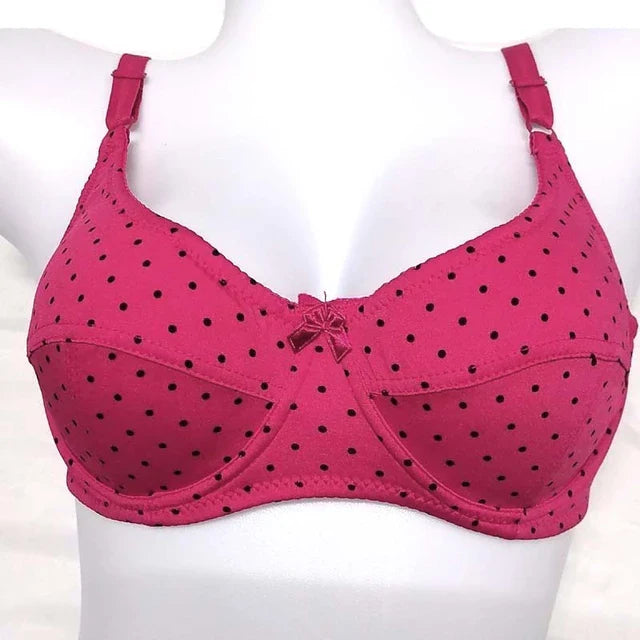 Light padded underwire cotton bra