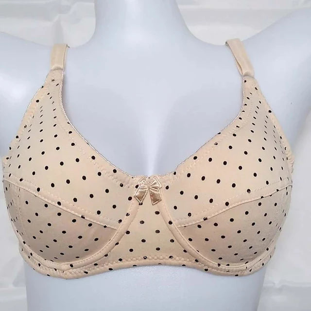 Light padded underwire cotton bra