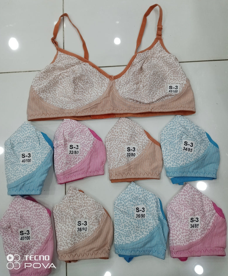 Indian cotton bra pack of 3