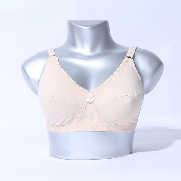 Plain cotton bra