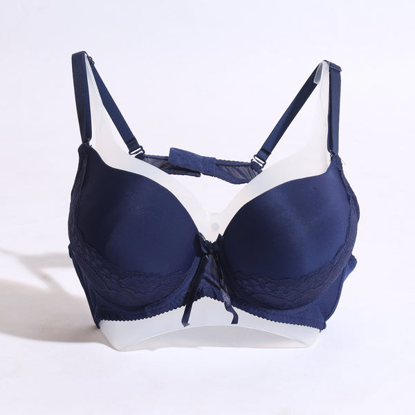 COMFORTABLE EMBROIDERED PUSH-UP PADDED BRA