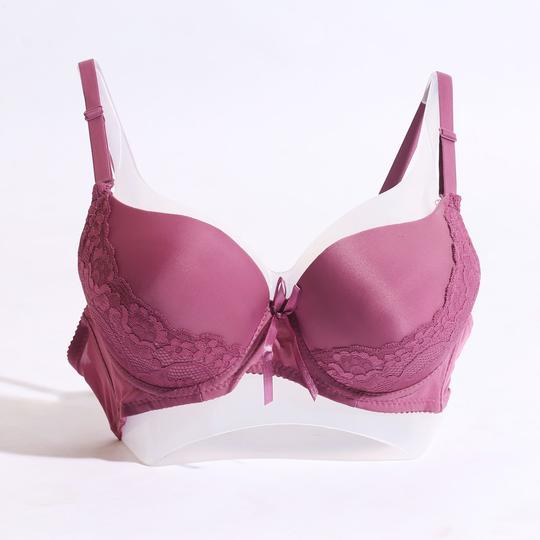 COMFORTABLE EMBROIDERED PUSH-UP PADDED BRA