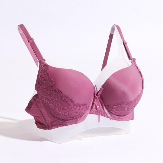 COMFORTABLE EMBROIDERED PUSH-UP PADDED BRA