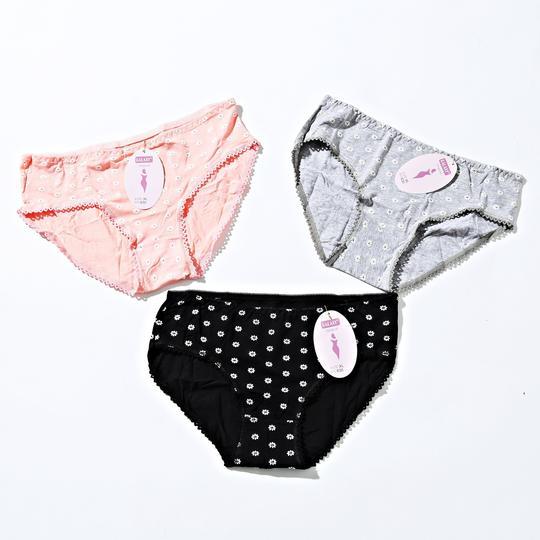 Galaxy Mid Waist Cotton Underwear - Pack Of 3