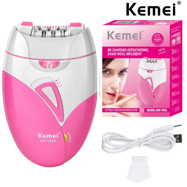 Kemei KM-189A Women hair removal Epilator Shaver Rechargeable - km 189a epilator