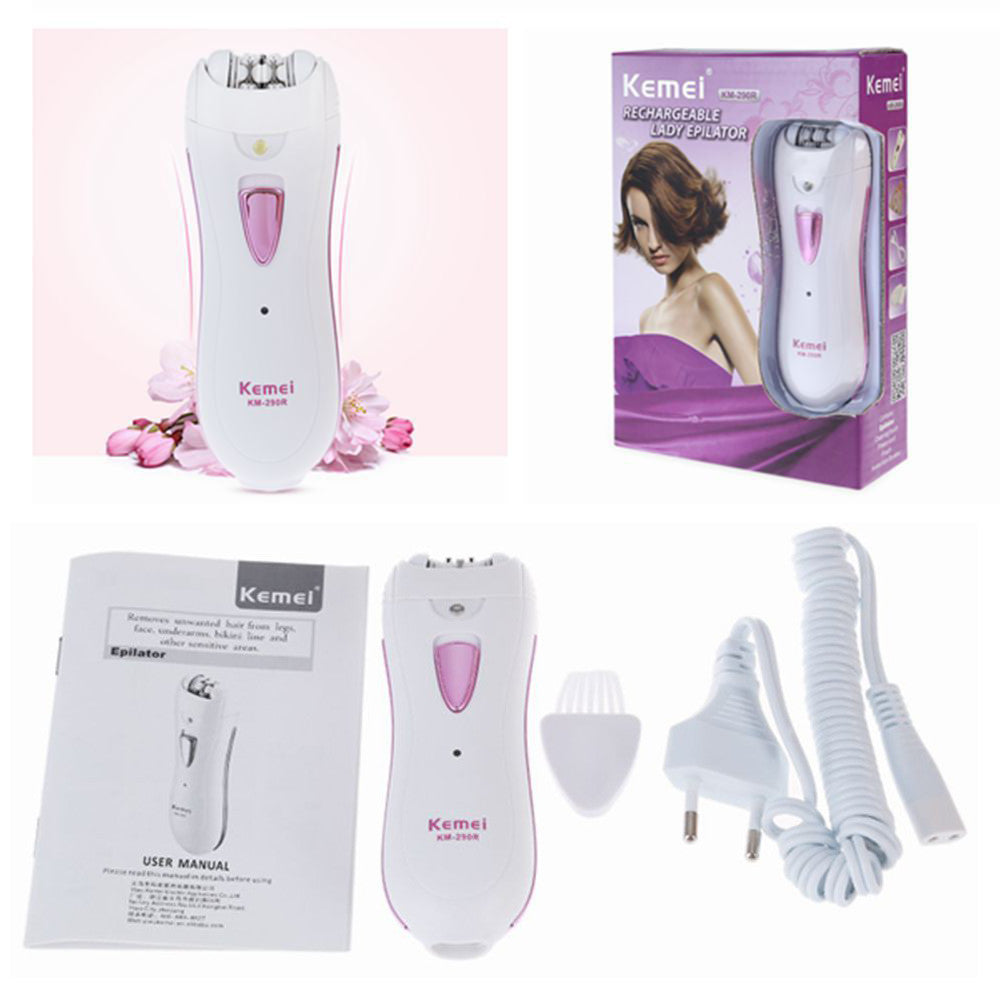 GENUINE 290R Women Epilator Shaver Lady Hair Remover Mini Rechargeable Professional Electric