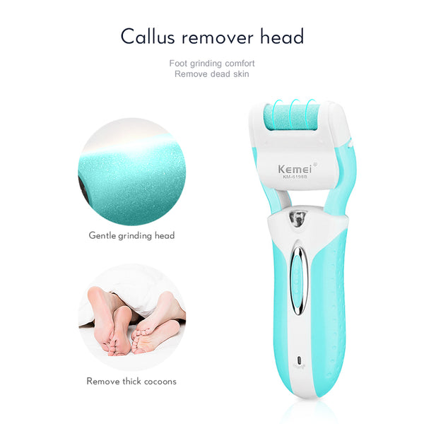 Kemei epilator KM-6198B electric epilator 3 in 1 hair remover callus remover with extra lady epilator