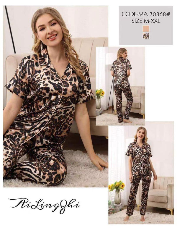 Luxury Print Comfortable Pajamas for Ladies night suit MA-70368