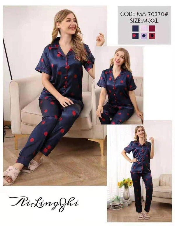 Luxury Print Comfortable Pajamas for Ladies night suit MA-70370