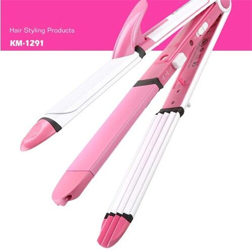 Kemei KM-1291 3 in 1 Professional Wet & Dry Hair Straightener