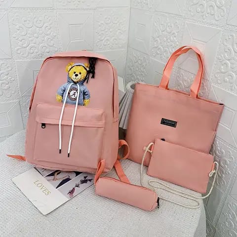 4 Piece Set Best Quality BackPack - Vs