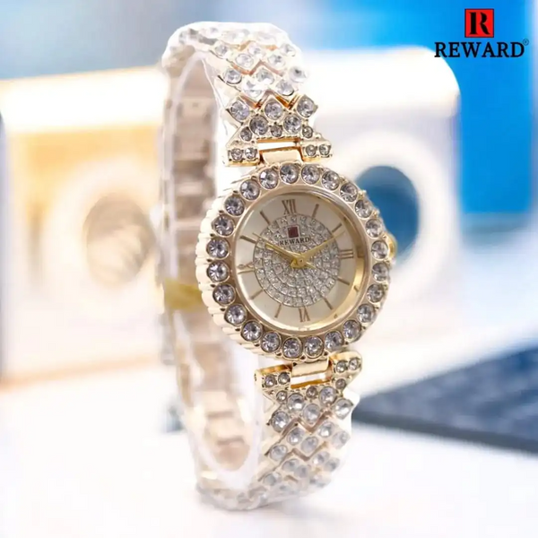 Top Quality Luxury Women Rhinestone Watche REWARD