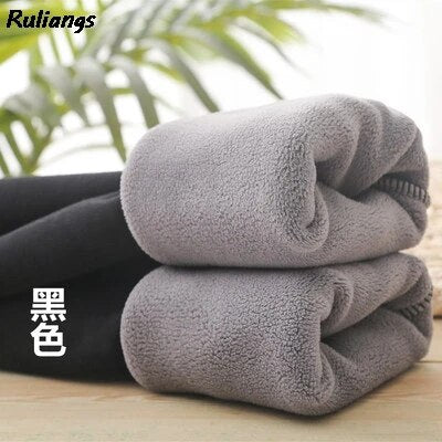 RuLangs Pants Women Warm Long Leggings Fleece Wool Velvet Thick Skinny Winter Trousers Cashmere Sheepskin Leggings Women