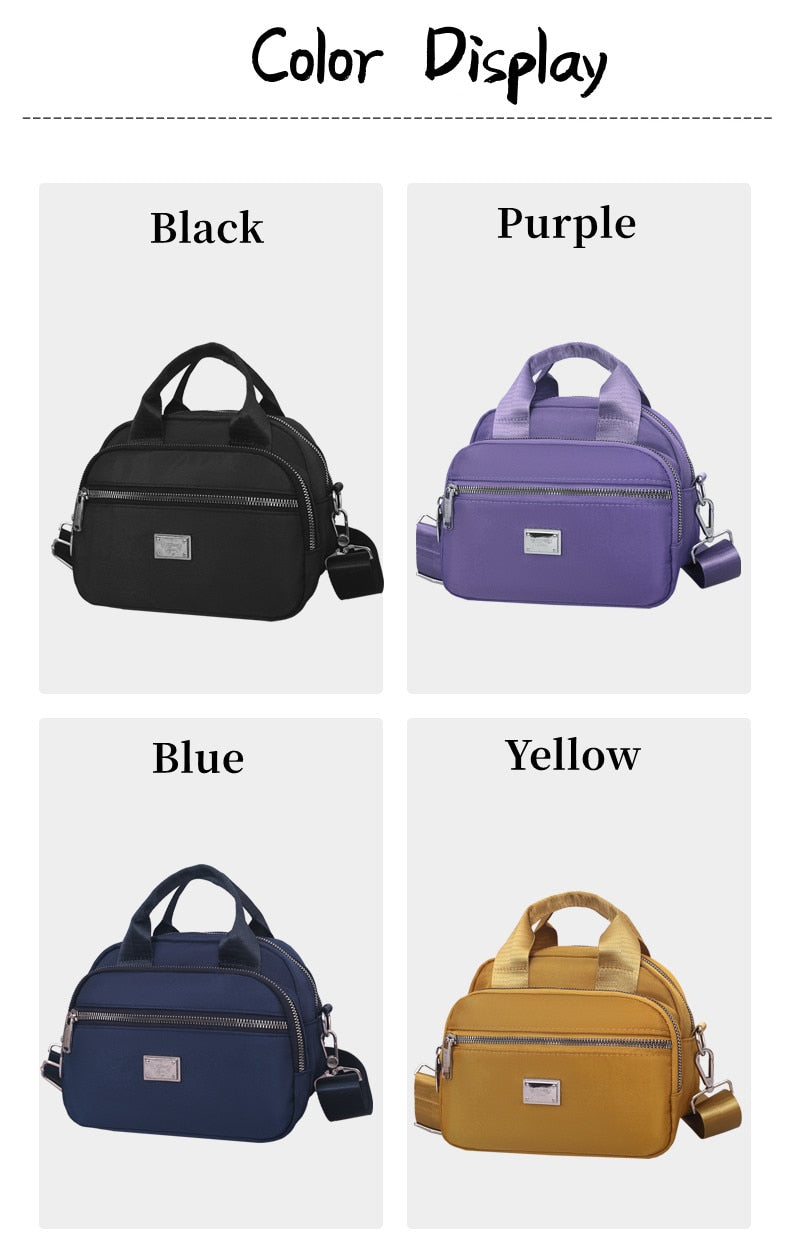 Women Oxford Shoulder Shell Bag Lady Crossbody Bag Small Handbag Female Women High Quality Oxford Zipper Handbags