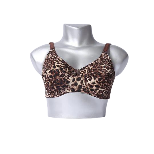 GALAXY NON PADDED & NON WIRED BRA ( CHEETA PRINT )