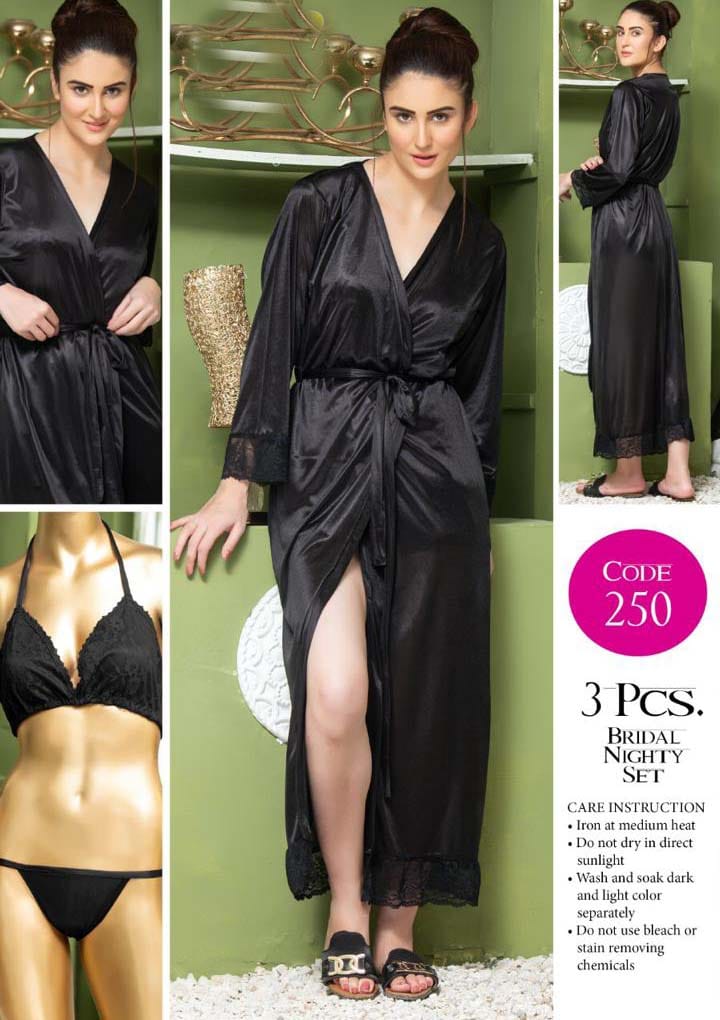 4 pcs silk nighty