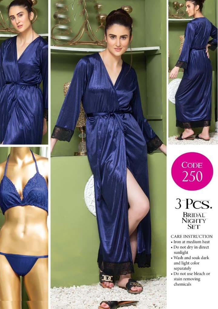 4 pcs silk nighty