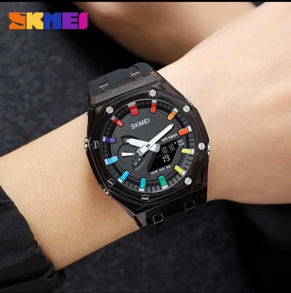 SKMEI 2100 Luxury Waterproof Electronic Quartz Women Watch Men Outdoor Sport Shock Mens Wristwatches Clock 2091 reloj hombre