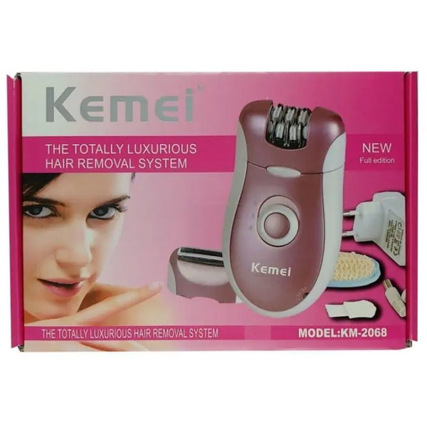 Kemei KM-2068 Electric Rechargeable Shaver Epilator Woman Hair Remover for Body