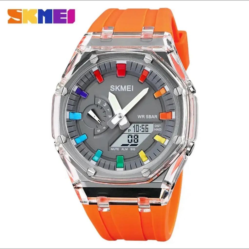 SKMEI 2100 Luxury Waterproof Electronic Quartz Women Watch Men Outdoor Sport Shock Mens Wristwatches Clock 2091 reloj hombre