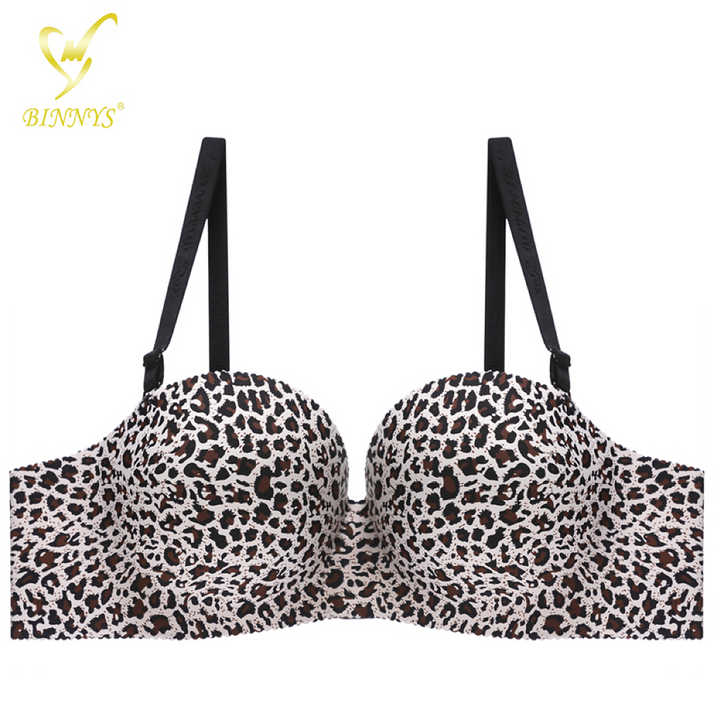 BANNYS CHEETA PRINT  Comfortable Double Padded Push Bra