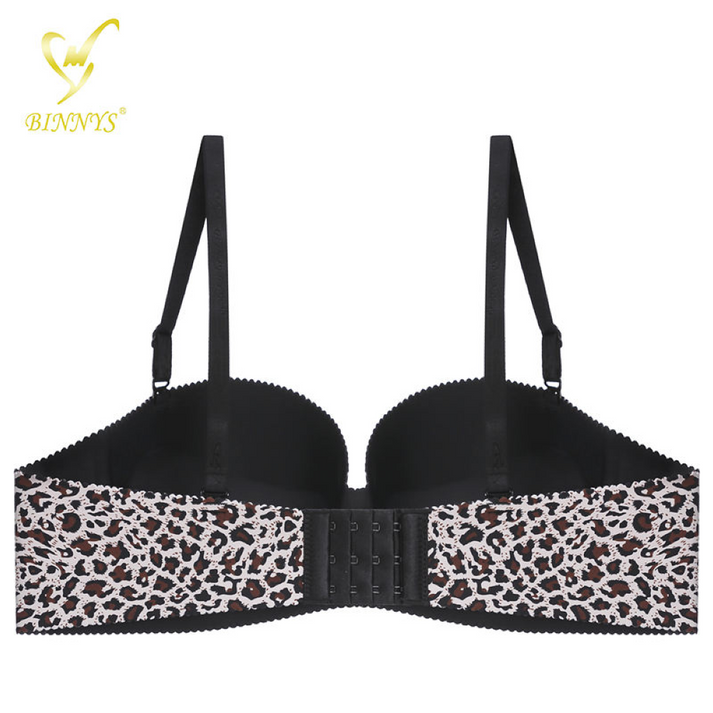 BANNYS CHEETA PRINT  Comfortable Double Padded Push Bra