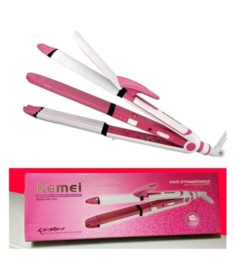 Kemei KM-1291 3 in 1 Professional Wet & Dry Hair Straightener