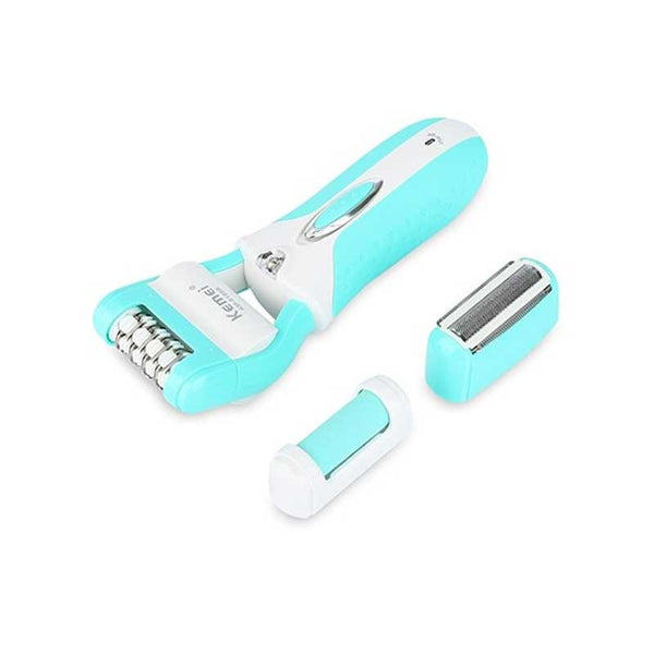 Kemei epilator KM-6198B electric epilator 3 in 1 hair remover callus remover with extra lady epilator