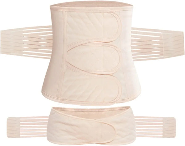 2 in 1 Postpartum Belly Band Support Recovery Wrap Belly/Waist/Pelvis Belts Girdles for Women C Section Recovery Band Waist Trainer Abdominal Binder Belly Slimmer