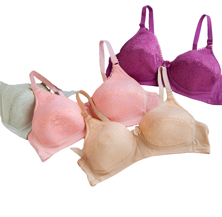 Light padded soft cotton bra