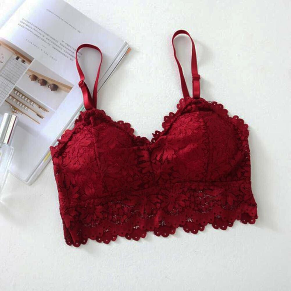 Lace Crop Top Bra Floral Vest Bralet Camisole Women Tank