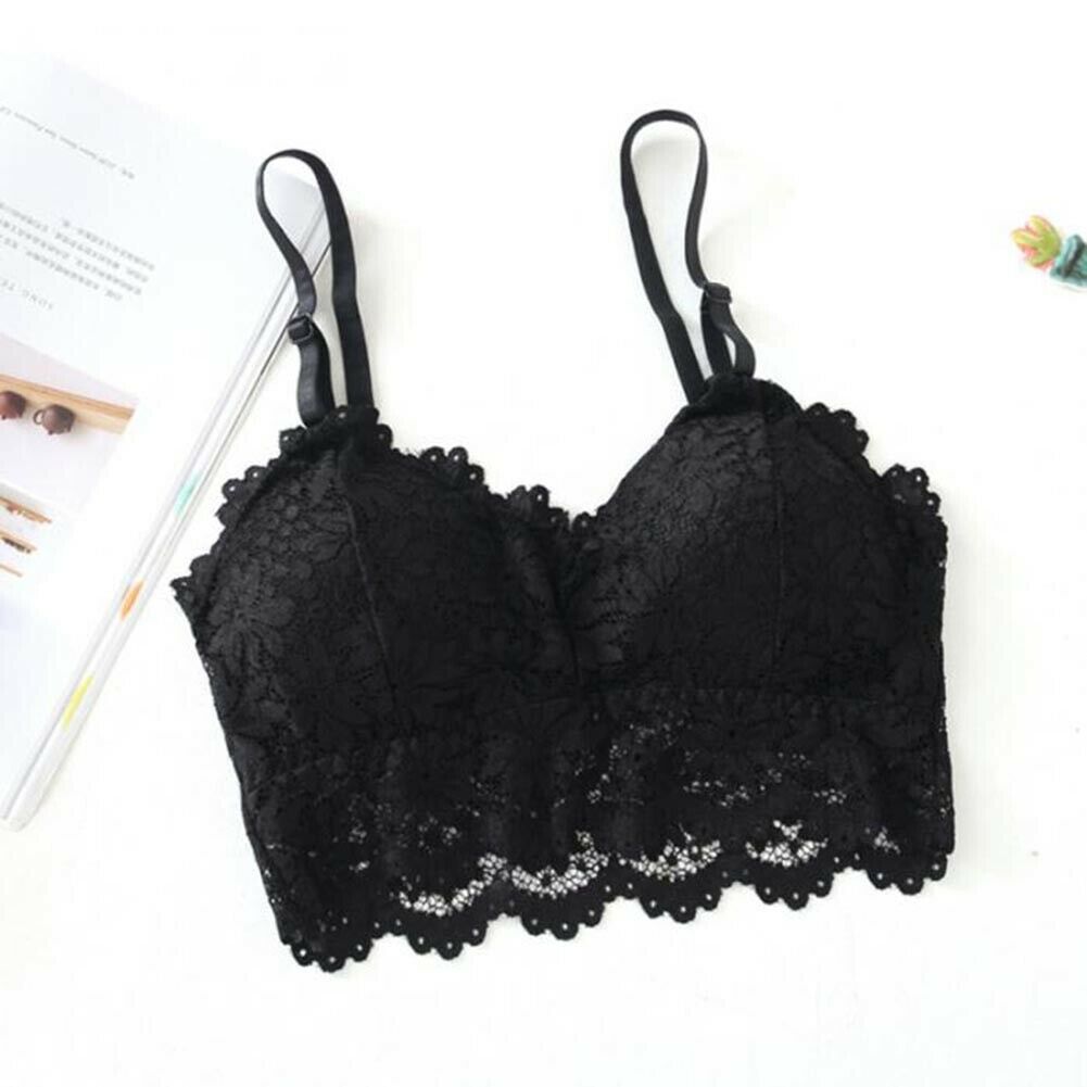 Lace Crop Top Bra Floral Vest Bralet Camisole Women Tank