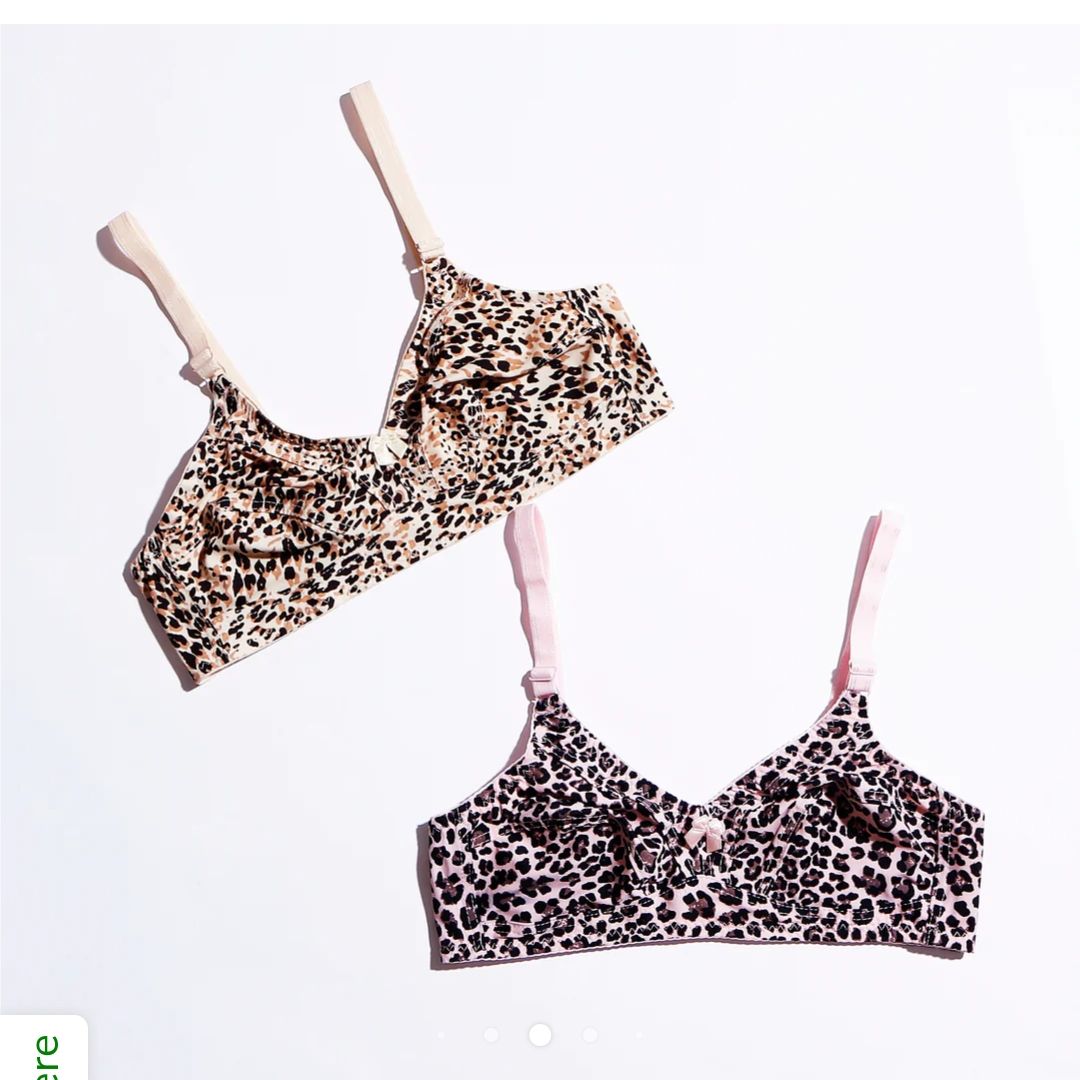 Cheetah Printed Non Padded Non Wired Bra