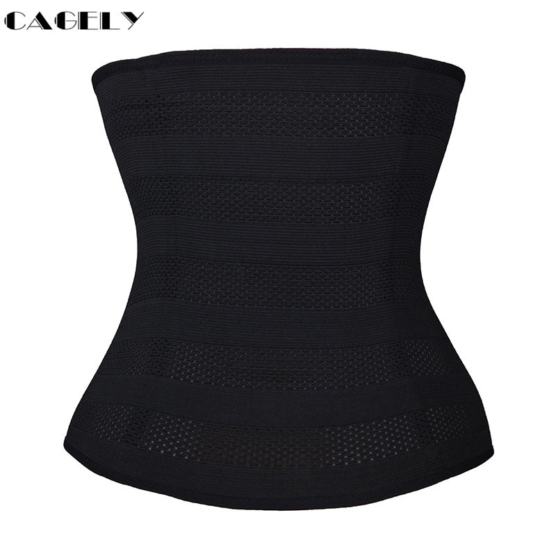 Women's Waist Trainer Cincher Body Shaper Underbust Steel Boned Corset