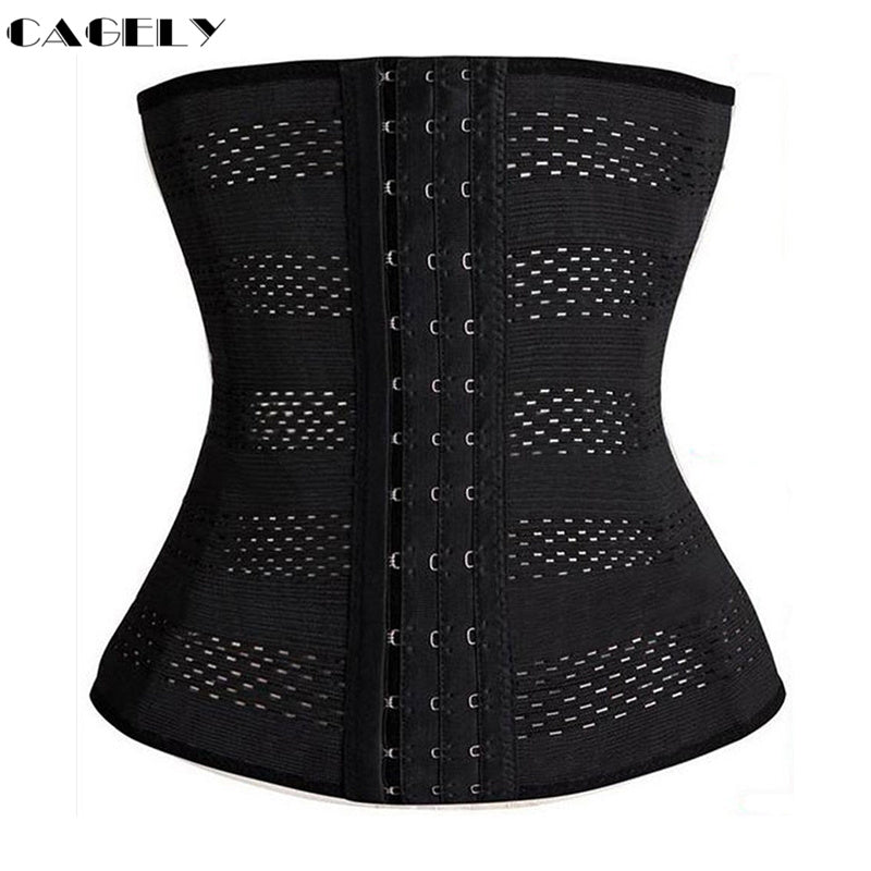 Women's Waist Trainer Cincher Body Shaper Underbust Steel Boned Corset