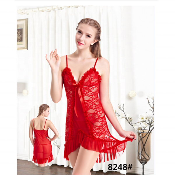 MAHIRA Baby Doll Lingerie Sleepwear Dress