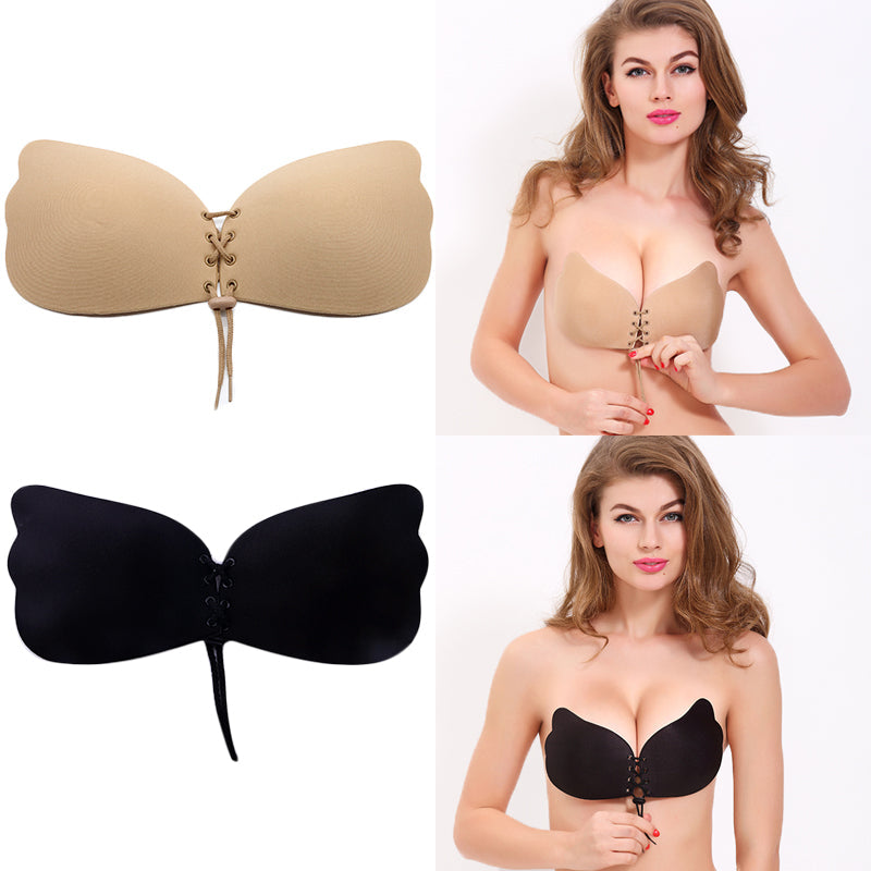 Adhesive Bra/Silicone Bra/Sticky Bra Backless Strapless Bra, Self-Adhesive