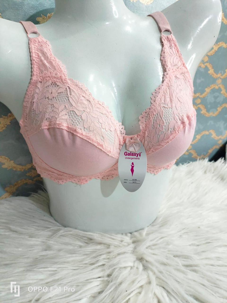 Cotton lace bra