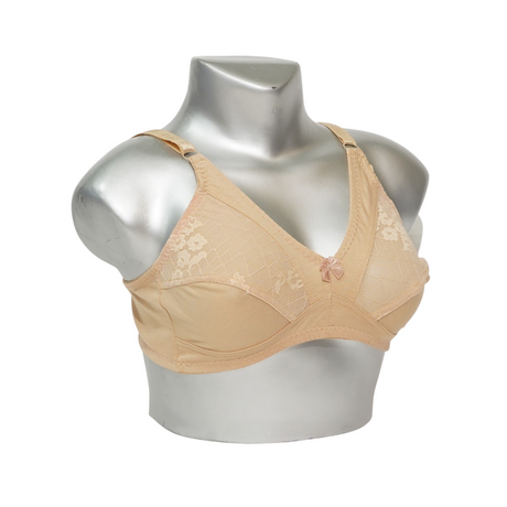 Front Embroidered Elegant Cotton Bra