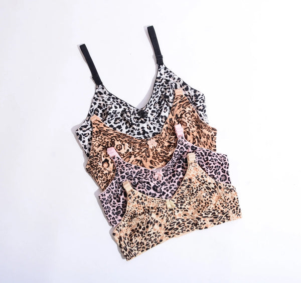 Cheetah Printed Non Padded Non Wired Bra